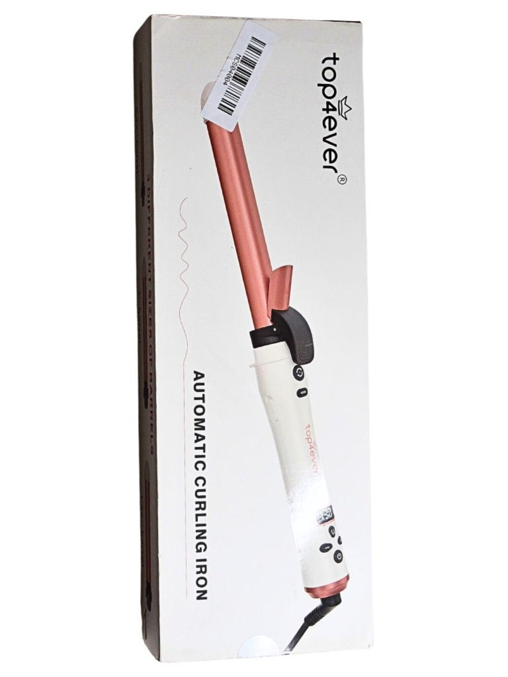 TOP4EVER | Curling Iron + 3 Different Size Barrel Attachments